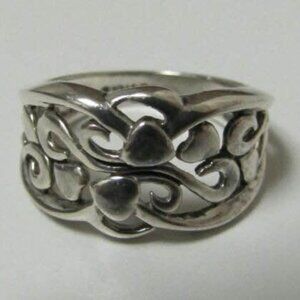 Sterling Silver Filigree Ring (size 8)